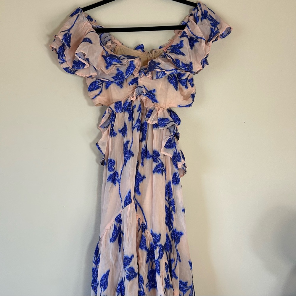 Anthropologie Not So Serious By Pallavi Mohan Ruffled High-Low Dress - Picture 4 of 9